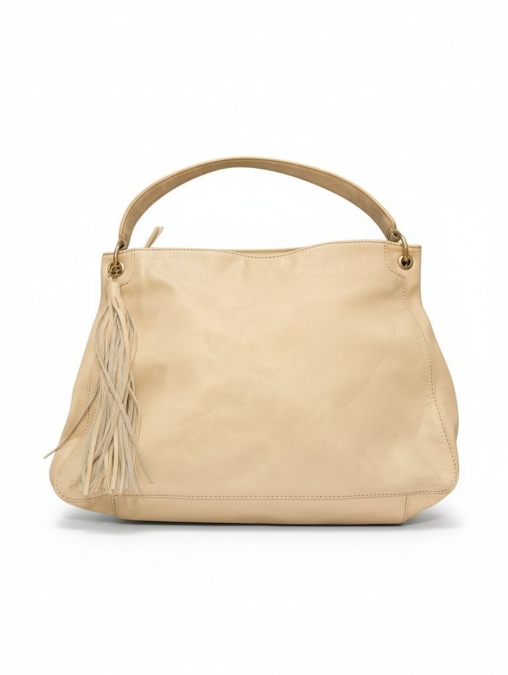 Harley Hobo In Buffed Leather Cream.
